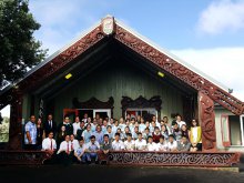 Maori people’s ‘Powhiri’ welcoming ceremony