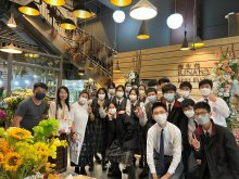 S.5 students visiting RINATO Eco Floral Shop, a social enterprise