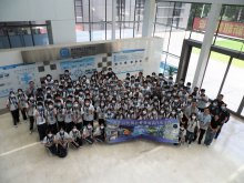 Group photo of all teachers and students at the National Supercomputing Center in Shenzhen
