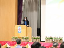 Ms. CHENG Wai-kwan, the Chairperson of Parent - Teacher Association introduced the activities of the association